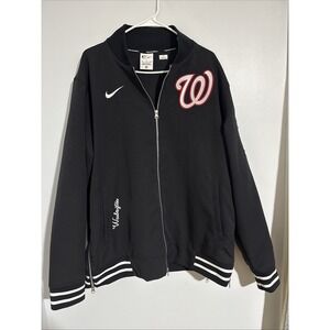 Washington Nationals Nike Game Used Jacket Fleece Line Size XL #73 Hunter Harvey